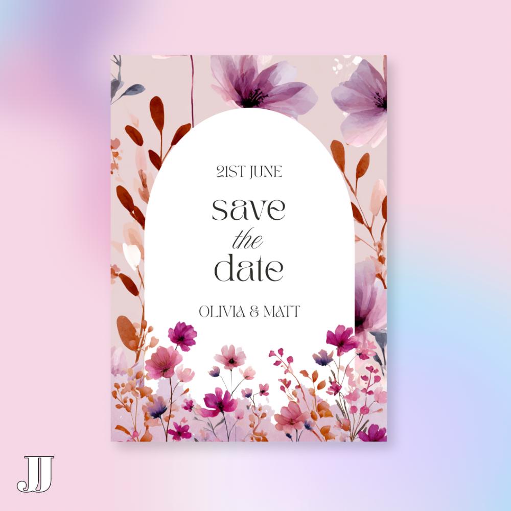 Soft Watercolour Save the Date