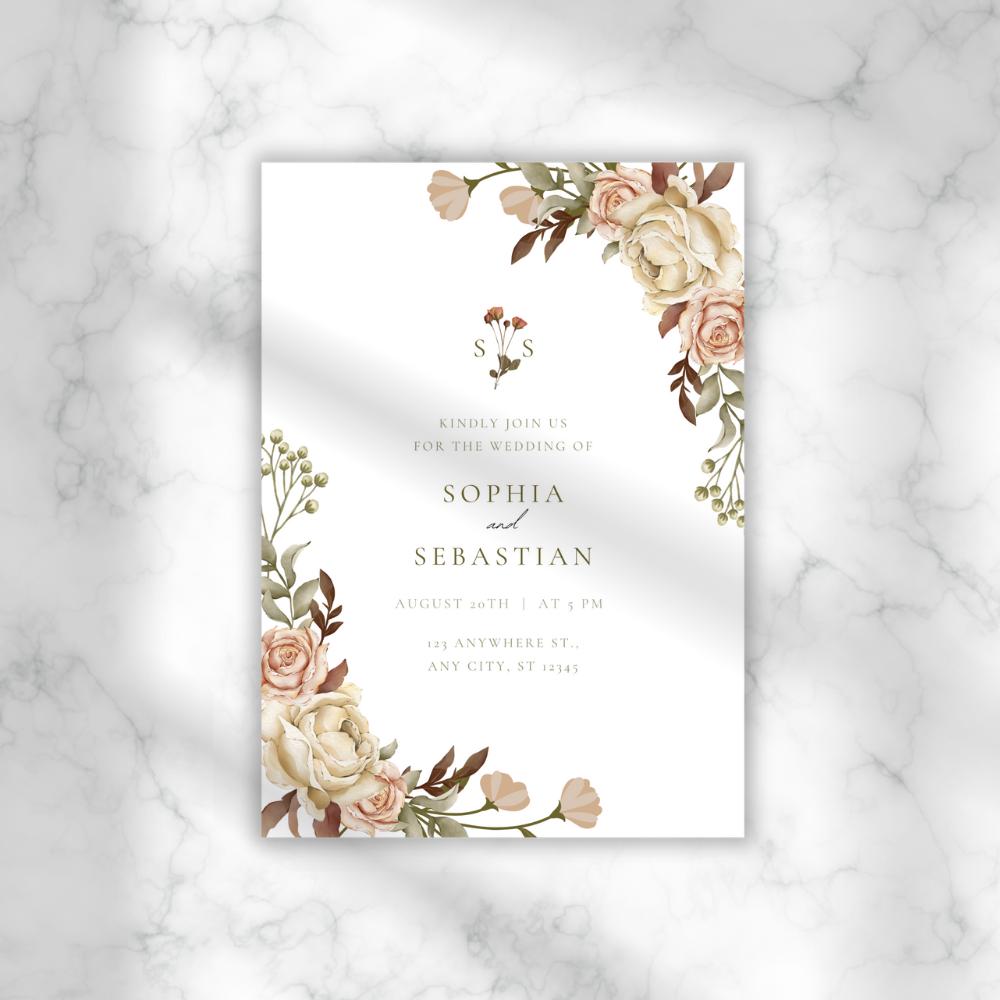 Vintage Bloom Invitation from the Vintage Bloom collection