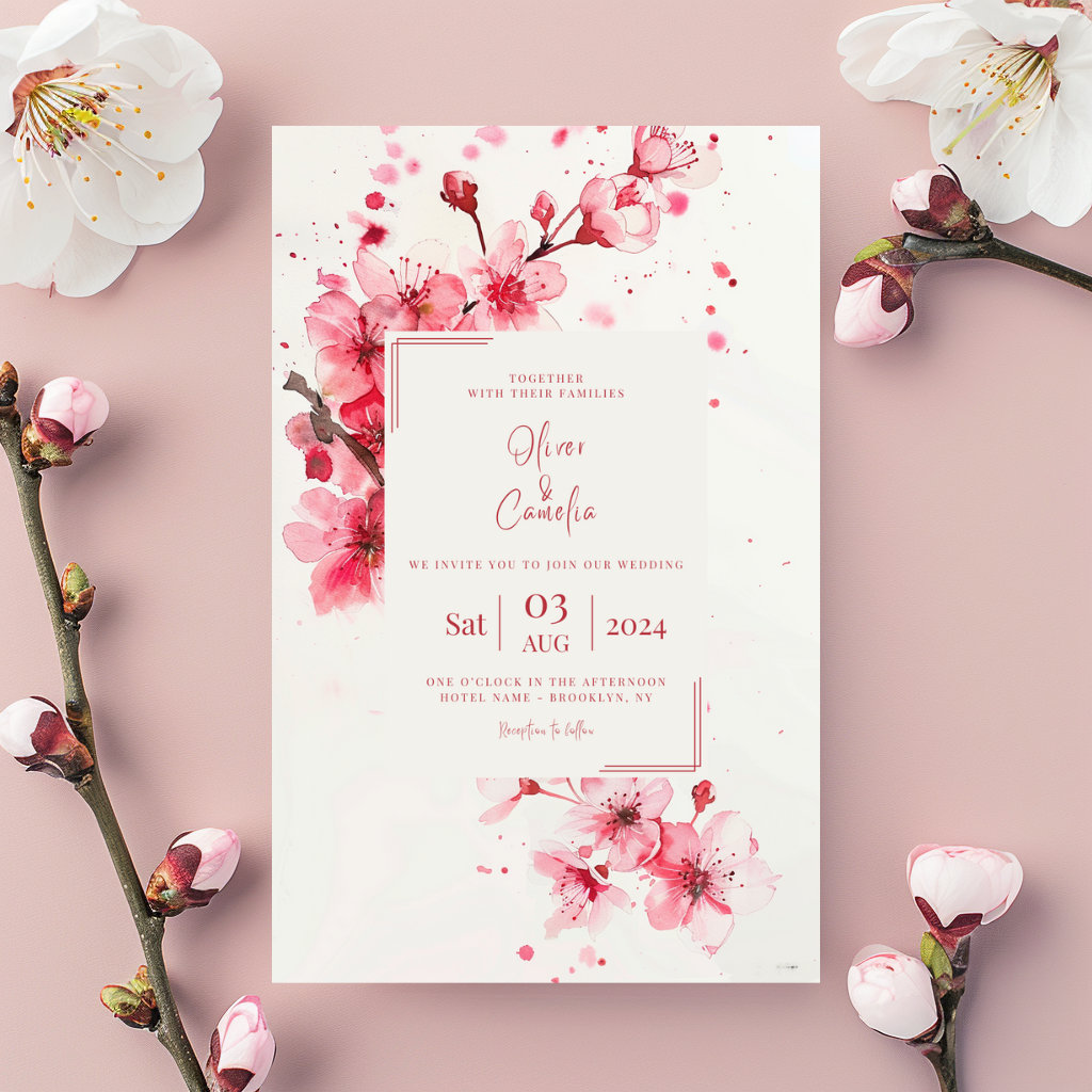 Sakura Spring Invitation