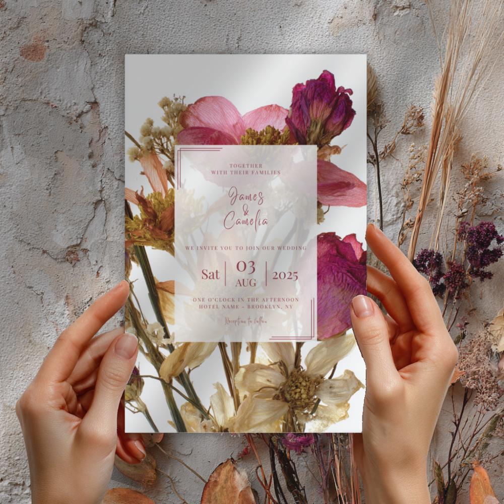 Dried Flower Invitation from the Dried Flower collection