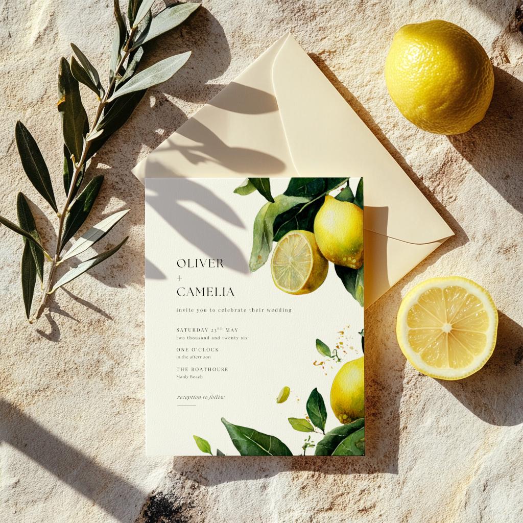 Limonata Coast Invitation