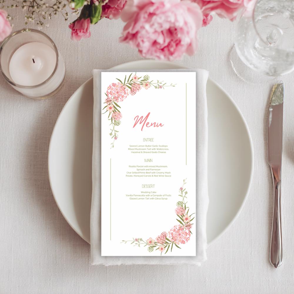 Greenery Estate Menu