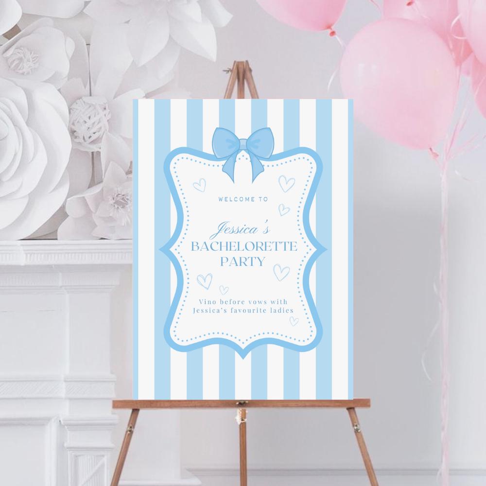 Powder Stripes Card